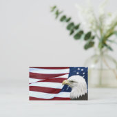 愛国心が強いアメリカビジネスまたはプロフィールカード 名刺 (スタンド正面)