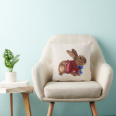 愛国心が強いウサギの装飾用クッション クッション (椅子)