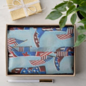 愛国心が強いカウボーイの男の子はティッシュペーパーを追い出します 薄葉紙 (ギフト)