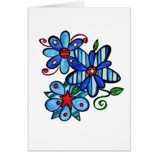 愛国心が強いカード-中ブランク。 SandiPants.com