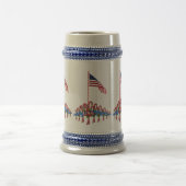 愛国心が強いキャンディ・ケーンのクリスマスステイン ビールジョッキ (中央)