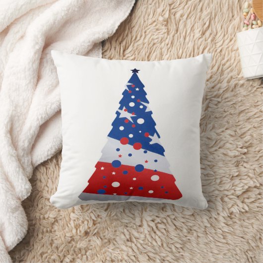 愛国心が強いクリスマスの投球枕 クッション (ブランケット)