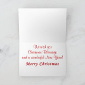 愛国心が強いクリスマスカードあなたのメッセージまたは私達のもの シーズンカード (内部)