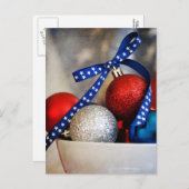 愛国心が強いクリスマス シーズンポストカード (正面/裏面)