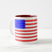 愛国心が強いコーヒー・マグ ツートーンマグカップ (正面左)