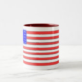 愛国心が強いコーヒー・マグ ツートーンマグカップ (中央)