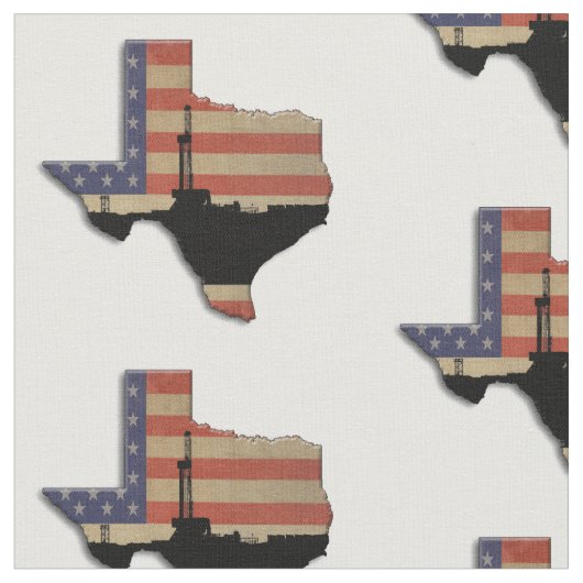 愛国心が強いテキサス州の石油開発の装備 ファブリック (クローズアップ)