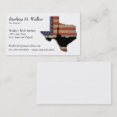 愛国心が強いテキサス州の石油開発の装備 名刺 (正面/裏面)