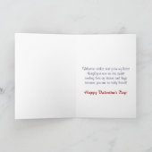 愛国心が強いハッピーバレンタインデーのハートカード シーズンカード (内部)