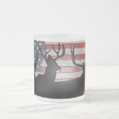 愛国心が強いハンター フロストグラスマグカップ (中央)