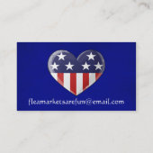 愛国心が強いハートの名刺 名刺 (裏面)