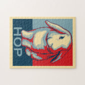 愛国心が強いバニーのパズル ジグソーパズル (横)
