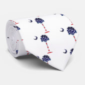 愛国心が強いパルメットの木 ネクタイ (ロール)