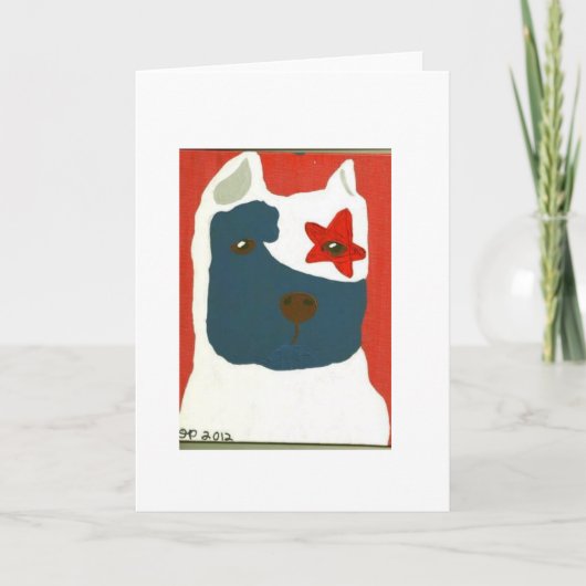 愛国心が強いピット・ブル カード (正面)