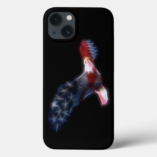 愛国心が強いフラクタルの白頭鷲の旗 Case-Mate iPhoneケース (裏面)
