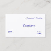 愛国心が強いフランス語 名刺 (裏面)