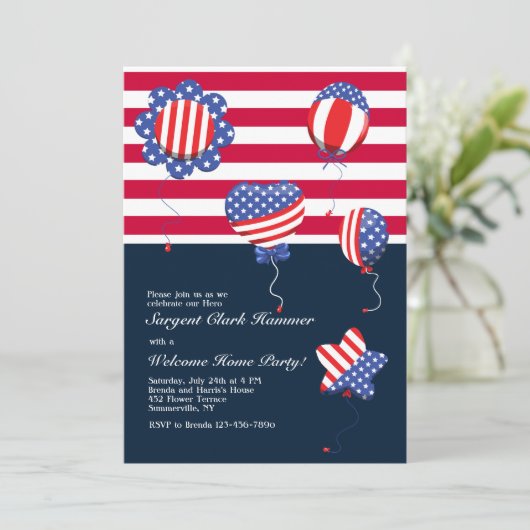 愛国心が強いヘリウムは招待状を風船のようにふくらませます 招待状 (スタンド正面)