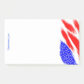 愛国心が強いポスト・イットのパッドのショッピング・リスト ポストイット (正面)