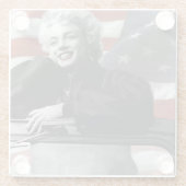 愛国心が強いマリリン ガラスコースター (裏面)