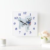 愛国心が強いマルタの時計 スクエア壁時計 (ホーム)