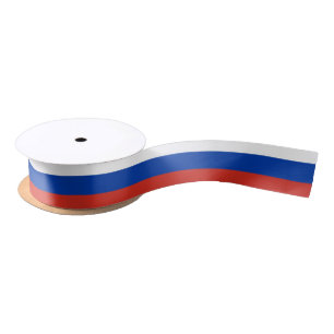 愛国心が強いロシアの旗のロシア語 サテンリボン