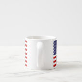 愛国心が強いワシおよび米国の旗 エスプレッソカップ (裏面)