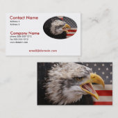 愛国心が強いワシの名刺 名刺 (正面/裏面)