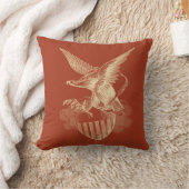 愛国心が強いワシの枕 クッション (ブランケット)