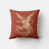 愛国心が強いワシの枕 クッション (裏面)