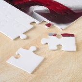 愛国心が強いワシの米国旗 ジグソーパズル (側面)