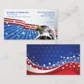 愛国心が強いワシ 名刺 (正面/裏面)