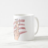 愛国心が強い中指 コーヒーマグカップ (正面右)
