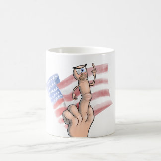 愛国心が強い中指 コーヒーマグカップ