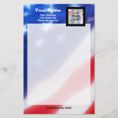 愛国心が強い写真の文房具 便箋 (正面)