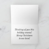 愛国心が強い写真テンプレートの季節の挨拶状 シーズンカード (内部)