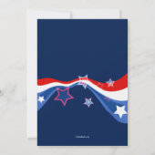 愛国心が強い募金活動の写真の招待状 招待状 (裏面)