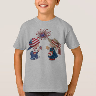 愛国心が強い子供のワイシャツ Tシャツ