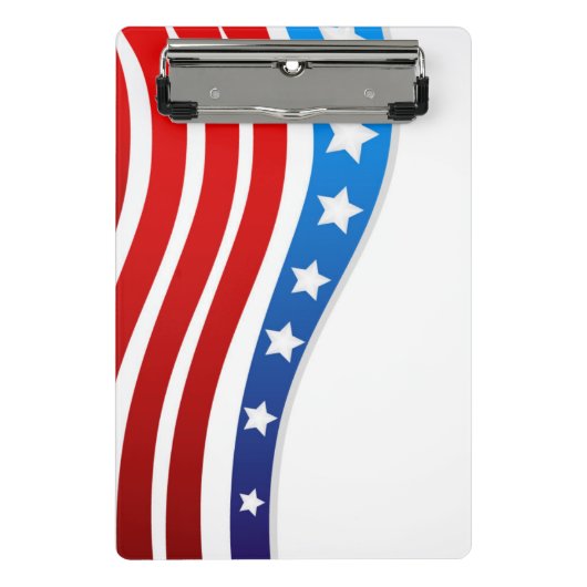 愛国心が強い小型クリップボード ミニクリップボード (正面)