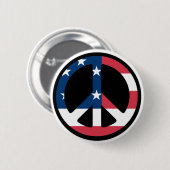 愛国心が強い平和ボタン 缶バッジ (正面&裏面)