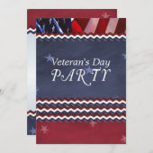 愛国心が強い復員軍人の日のパーティー 招待状 (正面/裏面)