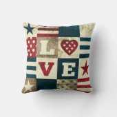 愛国心が強い愛アメリカ クッション (裏面)