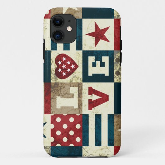 愛国心が強い愛アメリカ Case-Mate iPhoneケース (裏面)