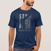 愛国心が強い旗1911の灰色のデザイン Tシャツ (正面)