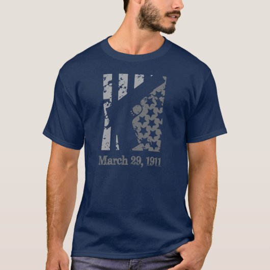 愛国心が強い旗1911の灰色のデザイン Tシャツ (正面)