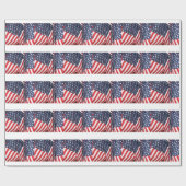 愛国心が強い旗 ラッピングペーパー (フラット)