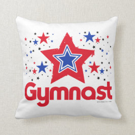 愛国心が強い星の体操の女の子 クッション