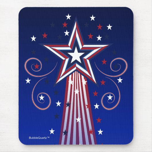 愛国心が強い星のmousepad マウスパッド (正面)