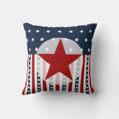 愛国心が強い星条旗の米国旗のデザイン クッション (裏面)