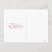 愛国心が強い星nライト~のメリークリスマスのリース シーズンポストカード (裏面)