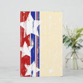 愛国心が強い木製の静止した 便箋 (スタンド正面)